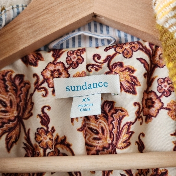 Sundance Doran Plaid Wool Button Down Longline Coat Blazer Minimalist Boho XS - Picture 11 of 14